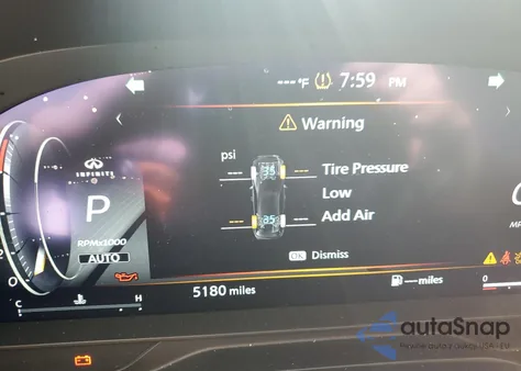 2025 Infiniti Qx60 Autograph z USA, uszkodzony, nr VIN 5N1AL1HU5SC341027